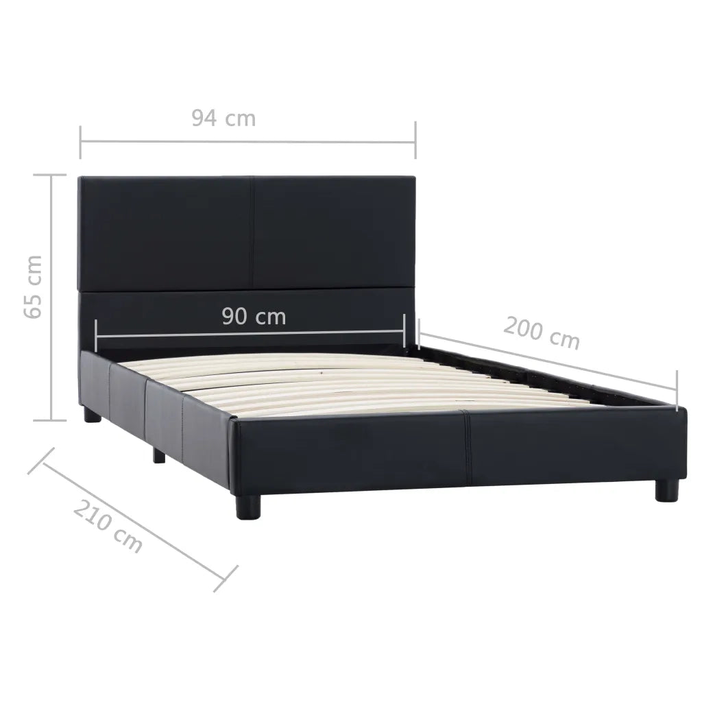 Giroletto Nero in Similpelle 90x200 cm 284768