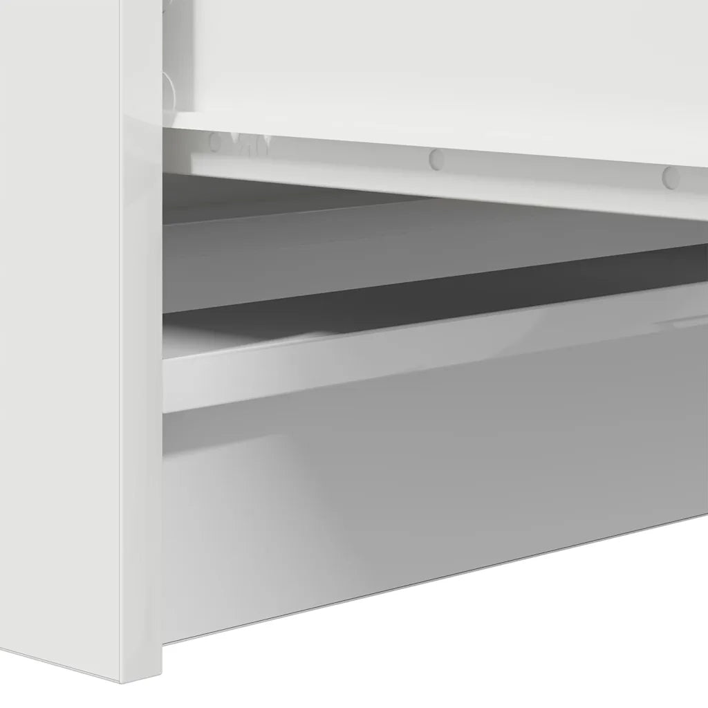 Credenza | Madia | Buffet da pranzo | Armadio da pranzo Bianca 100x35x99 cm in Legno Multistrato