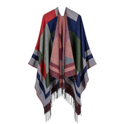 Sciarpa da donna in cashmere, reversibile, modello allungabile