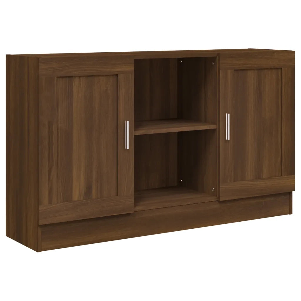 Credenza-Buffet-Armadio da cucina Rovere Marrone 120x30,5x70 cm in Legno Multistrato