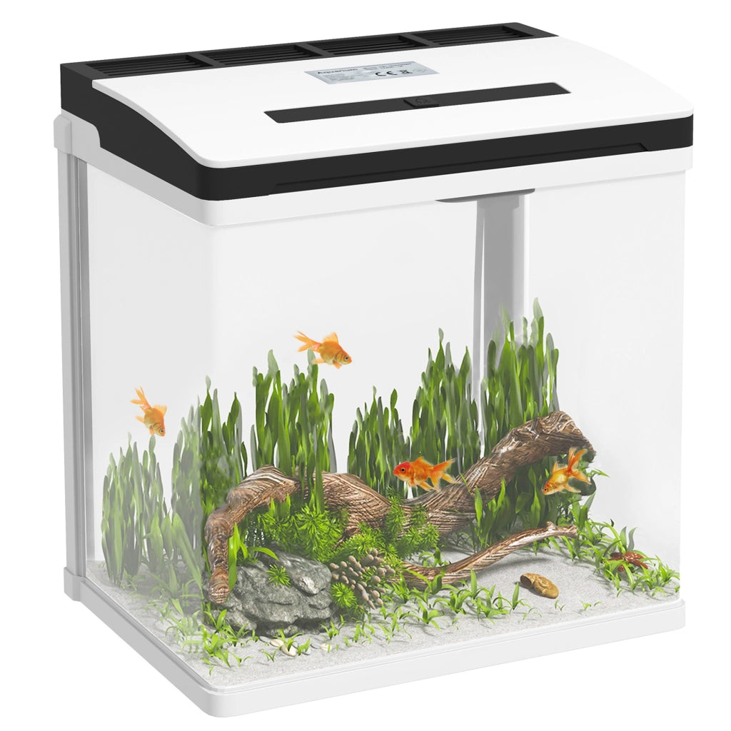 Acquario 13L LED Vetro HD ABS ¨C zephmum ¨C 29x20x30.5 cm