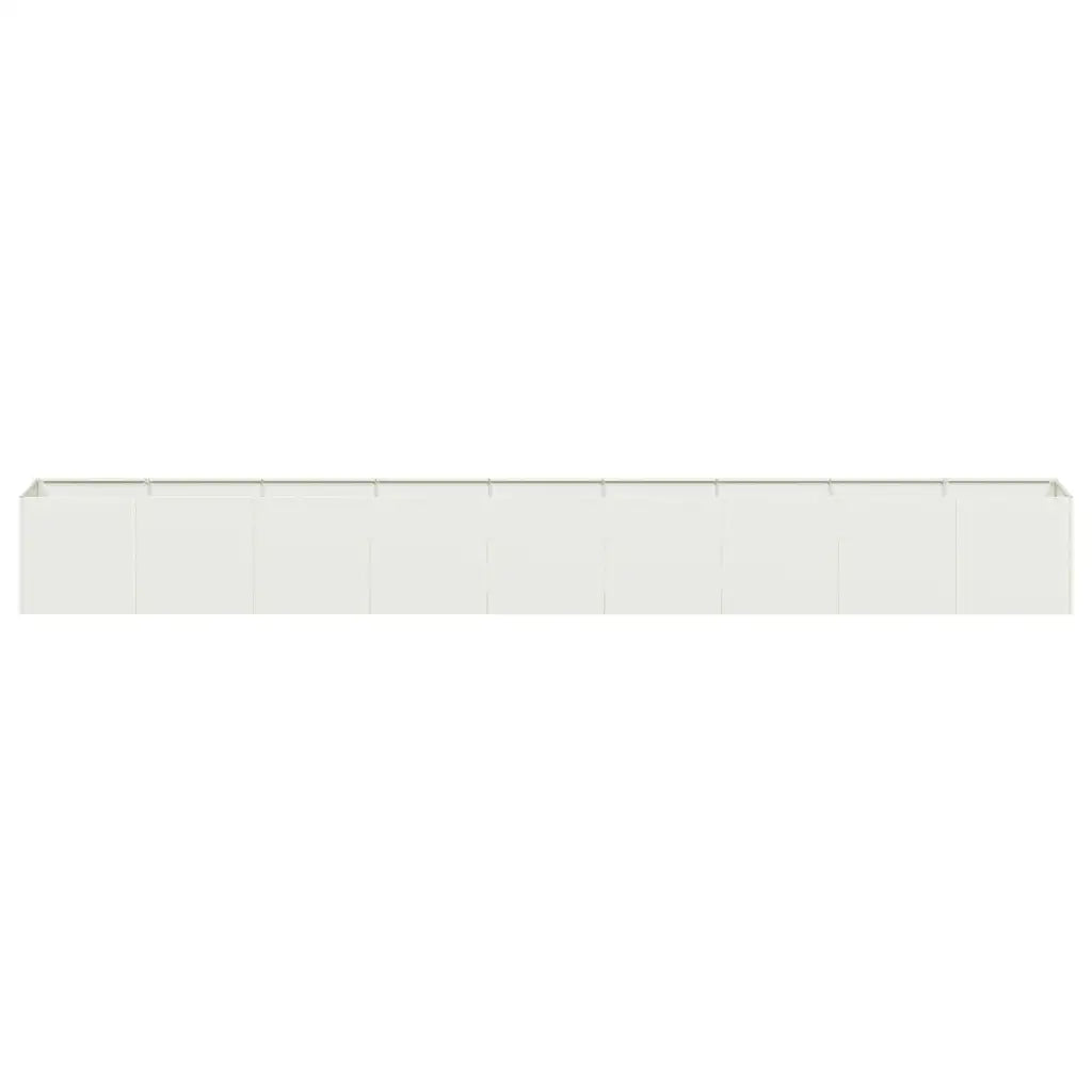 Fioriera Bianca 360x40x40 cm in Acciaio Laminato a Freddo 860697
