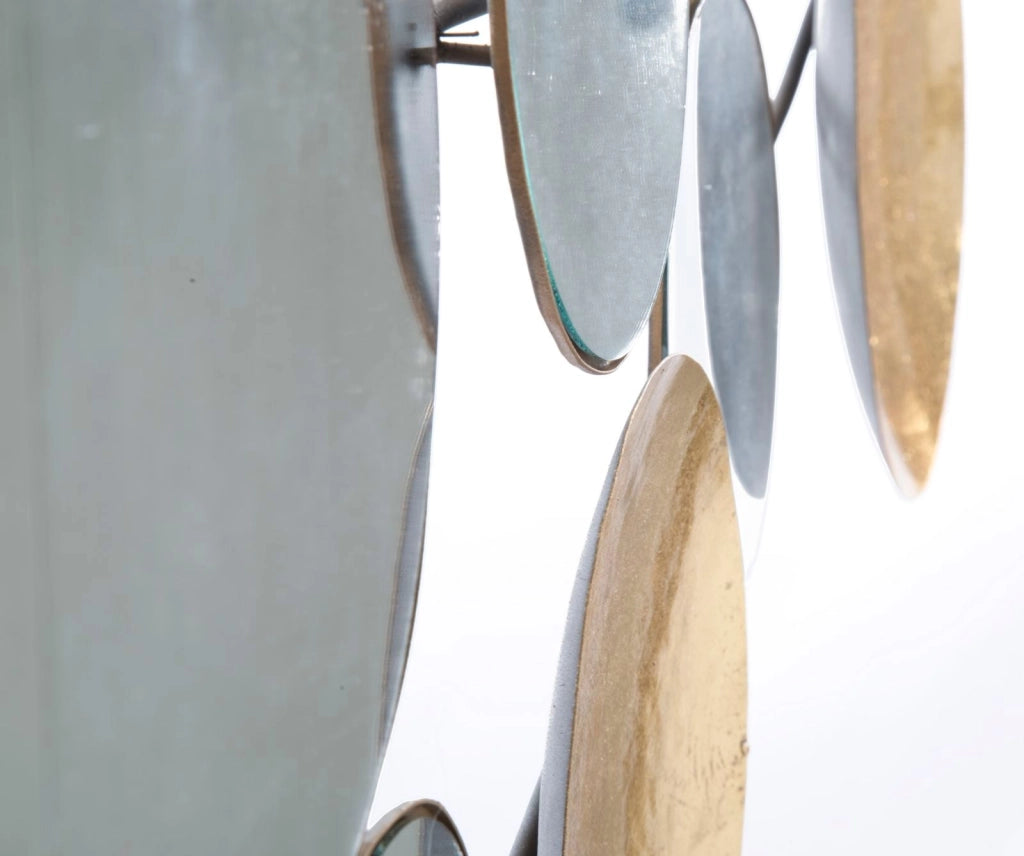 Pannello Oro Specchio Glam 118x2,5x60 cm in Ferro Oro