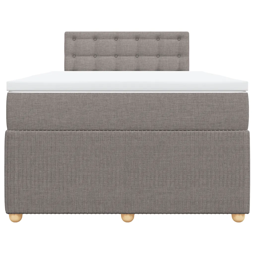 Giroletto a Molle con Materasso Tortora 120x200 cm in Tessuto 3287441