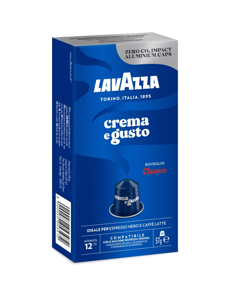 Lavazza Capsule Compatibili Nespresso Crema e Gusto, 10 Capsule