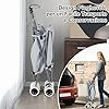 Carrello Spesa Pieghevole con Ruote, Carrello Portaspesa con Fodera in Tessuto Oxford Rimovibile e Impermeabile, 90L, Capacità di peso 55 kg (Grigio)