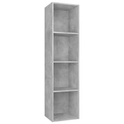 Libreria/Mobile TV | Armadietto TV | Mobile Porta TV Grigio Cemento 36x30x143 cm in Multistrato