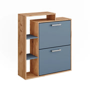 Vicco Scarpiera Goldkraft rovere/blu 80 x 90 cm