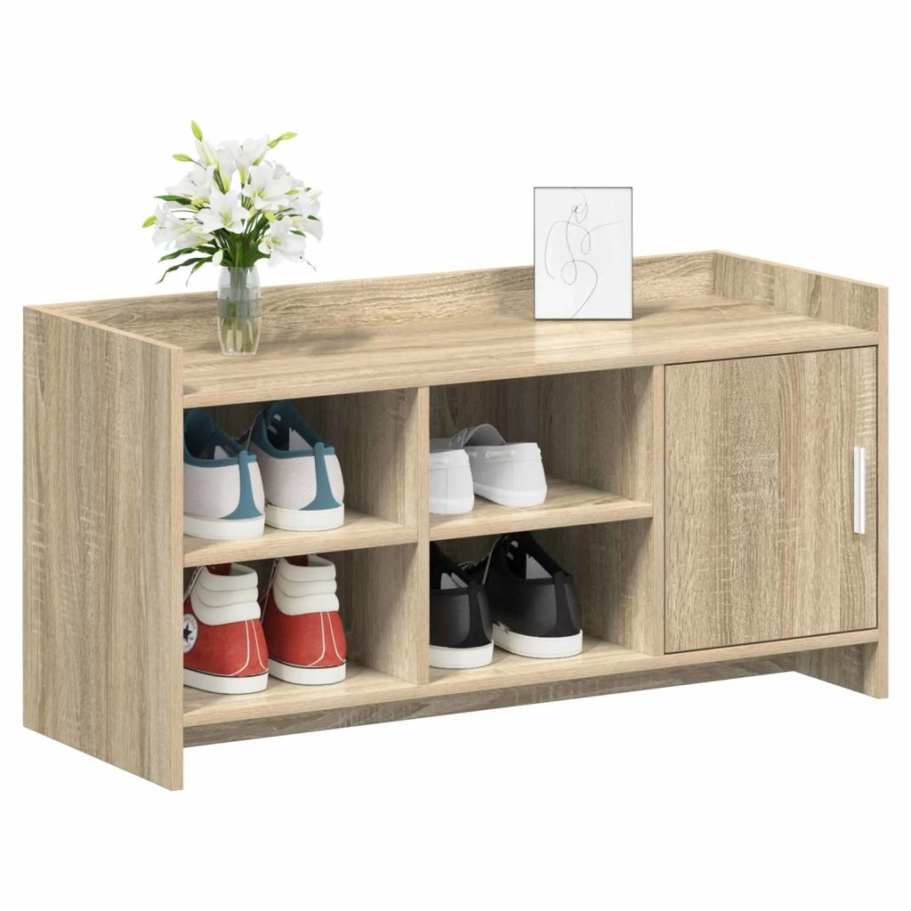 Mobile per scarpe con porta Rovere Sonoma 100 x 39,5 x 51 cm 8011357