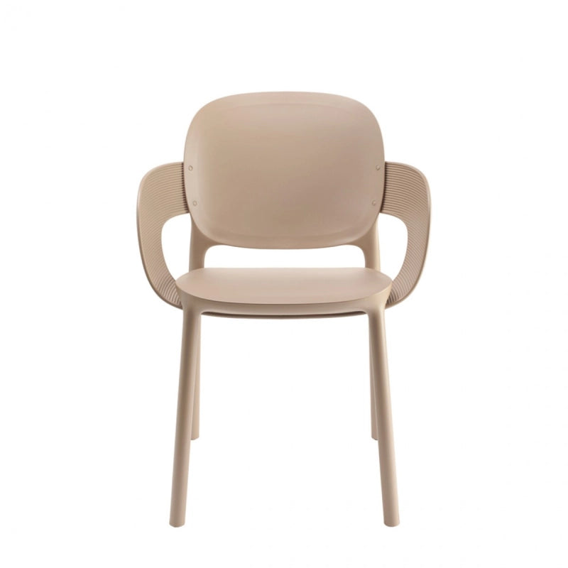 SET 4 POLTRONE HUG TECNOPOLIMERO DA POST CONSUMO INDUSTRIALE SCAB DESIGN - Tortora 15
