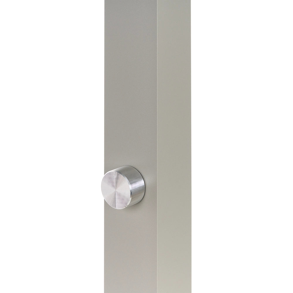 Lampada LED da terra in alluminio argento 194 cm Altezza Manopola Interruttore Dimmerabile Illuminazione moderna Casa Ufficio
