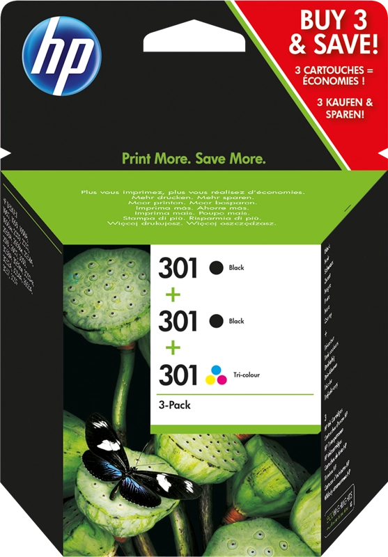 ORIGINAL HP Multipack nero / nero / differenti colori E5Y87EE MCVP 301 ~490 Seiten