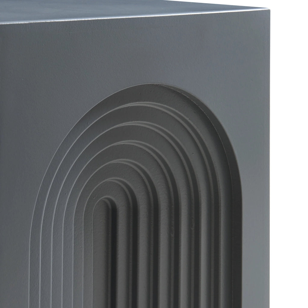 Tavolino laterale 45 x 35 x 35 cm grigio opaco 03_0010909