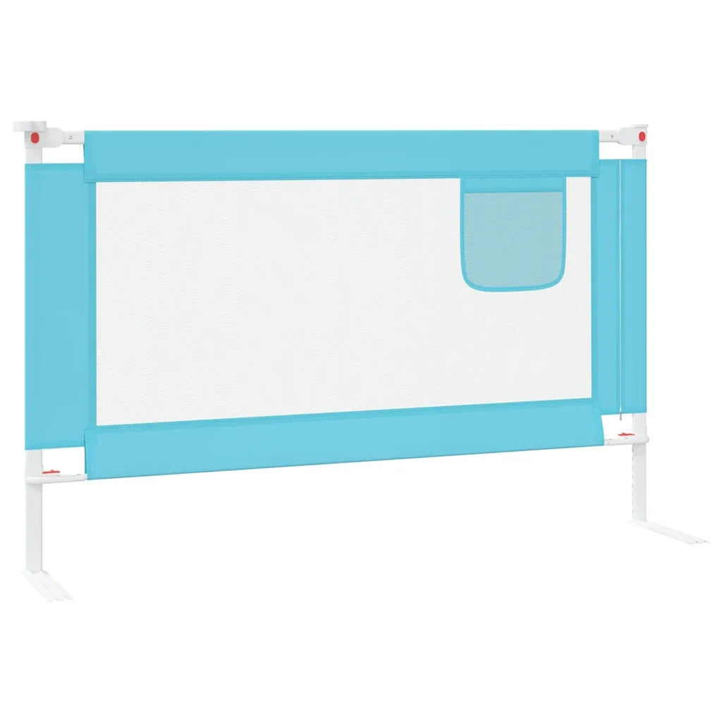 Sponda Letto di Sicurezza per Bambini Blu 120x25 cm in Tessuto 10209