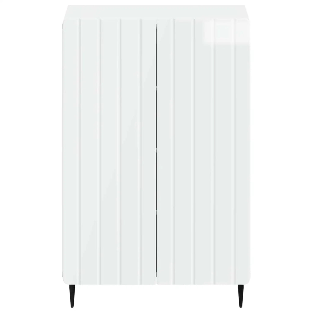 Mobile per scarpe ZWOLLE 59,5 x 39,5 x 91,5 cm Bianco Lucido 896429