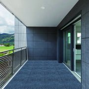 Piastrelle da Balcone Modulari Interlocking ¨C MINIMAL ¨C 30x30cm, Set 36 pcs, Polipropilene, Grigio
