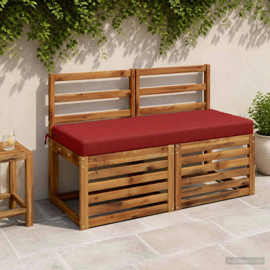 Cuscino per panchina SOEST 100% Poliestere Rosso 950198