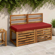 Cuscino per panchina SOEST 100% Poliestere Rosso 950198