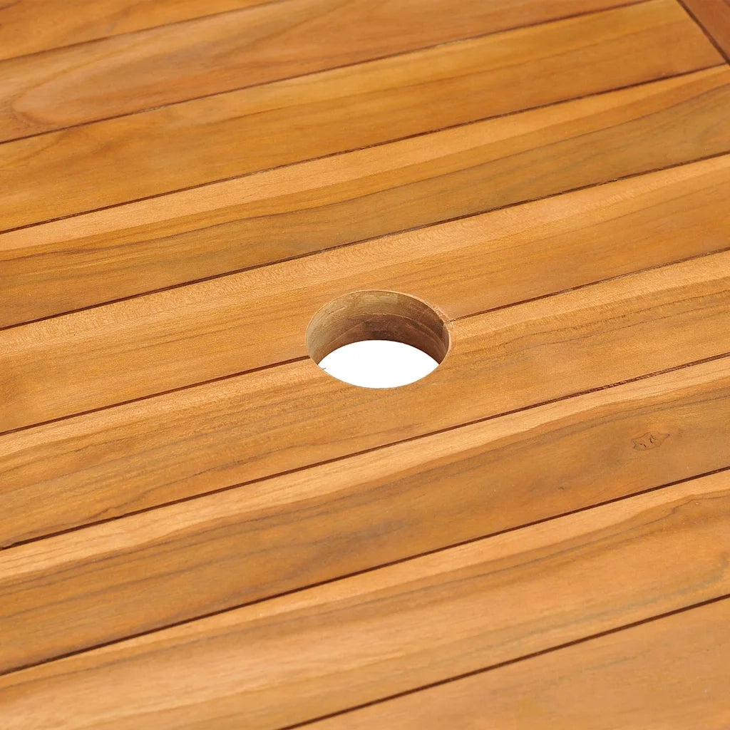 Set da Pranzo per Giardino 5 pz in Legno Massello di Teak 3154917