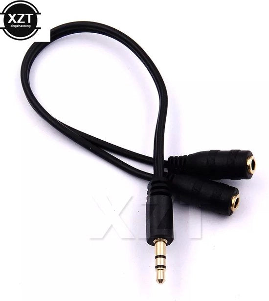 Divisore Jack Audio 3.5 mm | Divisore Audio Femmina | Divisore Audio per Koptelefoon | Switch per Cavi Audio | Divisore Aux | Divisore per Koptelefoon | Divisore per Headset | Divisore Aux | Divisore Jack Audio