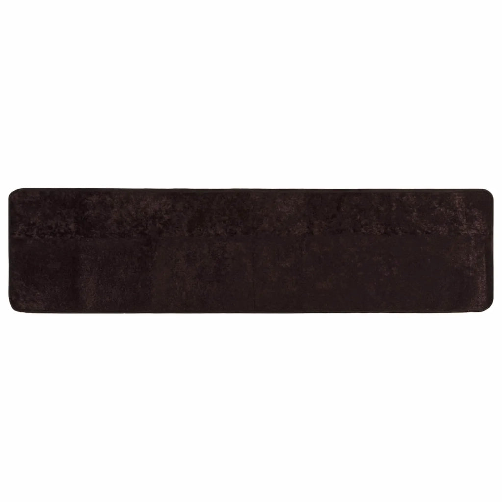 Runner Tappeto MARSA Antracite 80 x 400 cm Poliestere e PVC 42023172