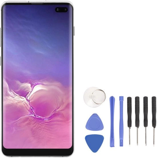 Ripristino schermo 6,4 pollici - Display LCD/AMOLED - Digitizzatore - Kit di riparazione - Rilevamento impronte digitali - Facile da installare - Schermo cellulare