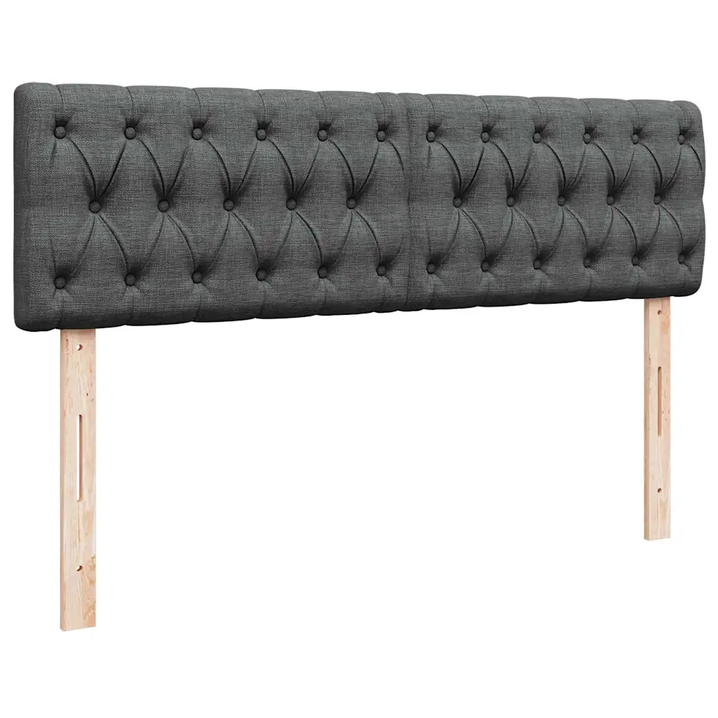 Pouf Letto con Materasso Grigio Scuro 140x190 cm in Tessuto 3311540