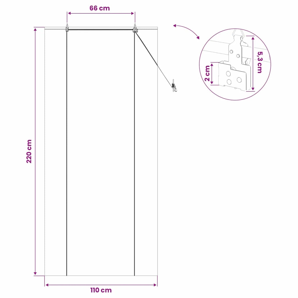 Tenda a rullo Marrone 110 x 220 cm Bambù 42039798