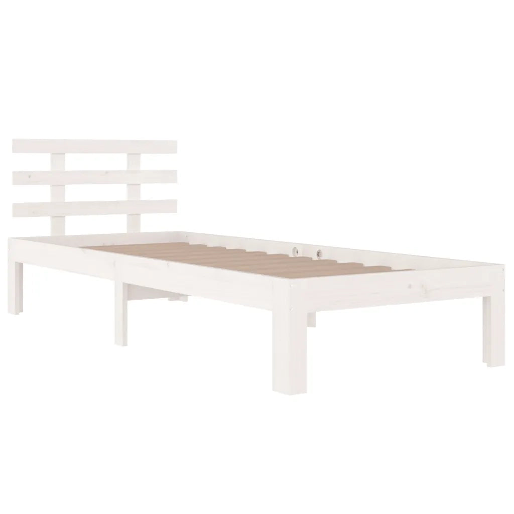 Giroletto Bianco in Legno Massello 75x190 cm Small Single 814715
