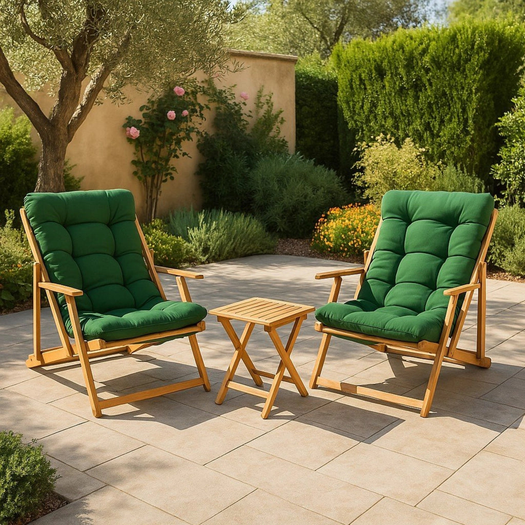 Salottino Outdoor Lyncis, set Salotto da Esterno 2 Posti, Verde