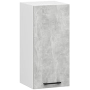 Mobile da cucina pensile sistema AKORD OLIWIA Bianco 30 cm 1 anta inserto frontale Cemento 30x30x58 cm