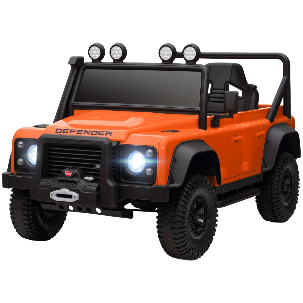 Auto Elettrica per Bambini ¨C zephmum ¨C Arancione con Telecomando e Luci LED
