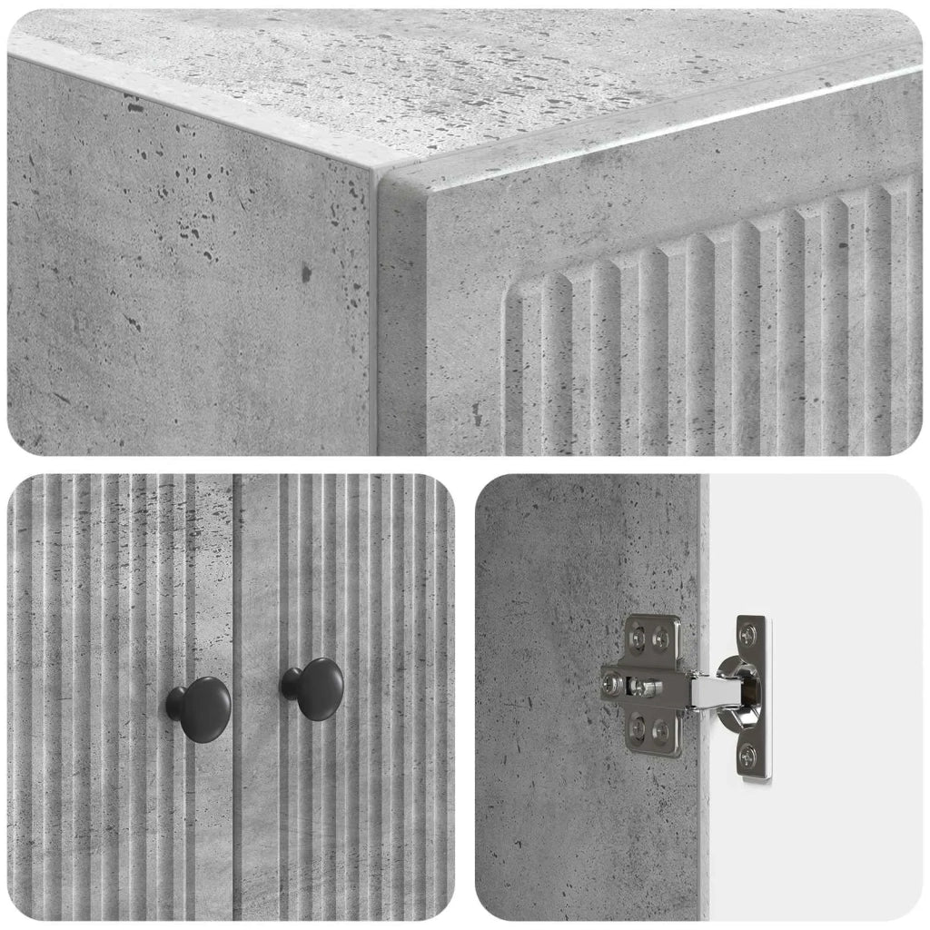 Set di armadi 2 pcs Grigio Cemento 66 x 34,5 x 90 cm 3416361