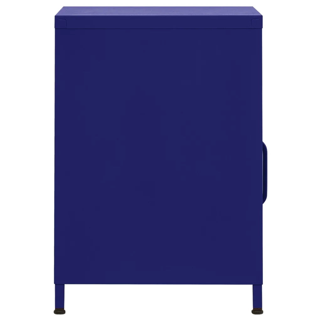 Comodino Blu Marino 35x35x51 cm in Acciaio cod mxl 30478