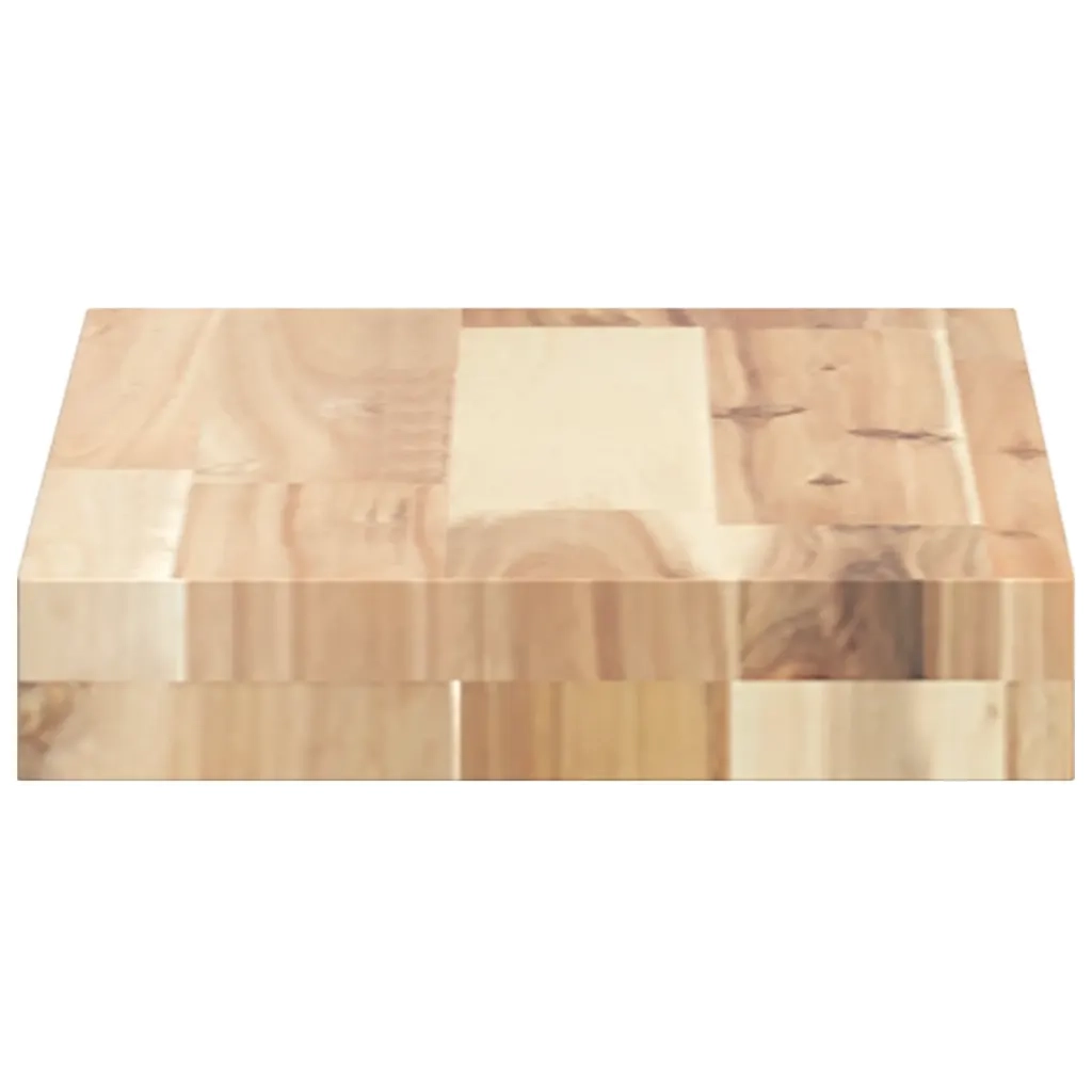 Mensole da Parete 2 pz 60x20x4 cm Legno Acacia Non Trattato 3279420