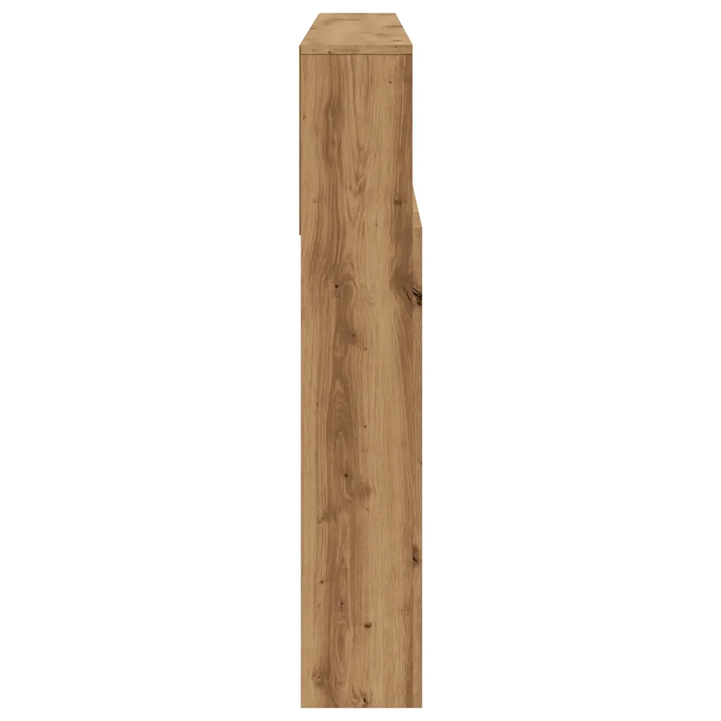 Mobiletto con testiera in rovere artigianale 180x19x103,5 cm in legno ingegnerizzato