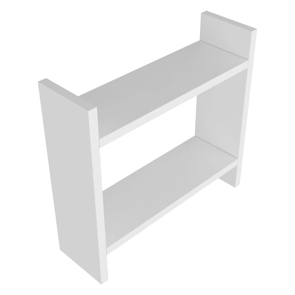 Morfasso, Mensola 2 Ripiani, 34x10x30h cm Bianco