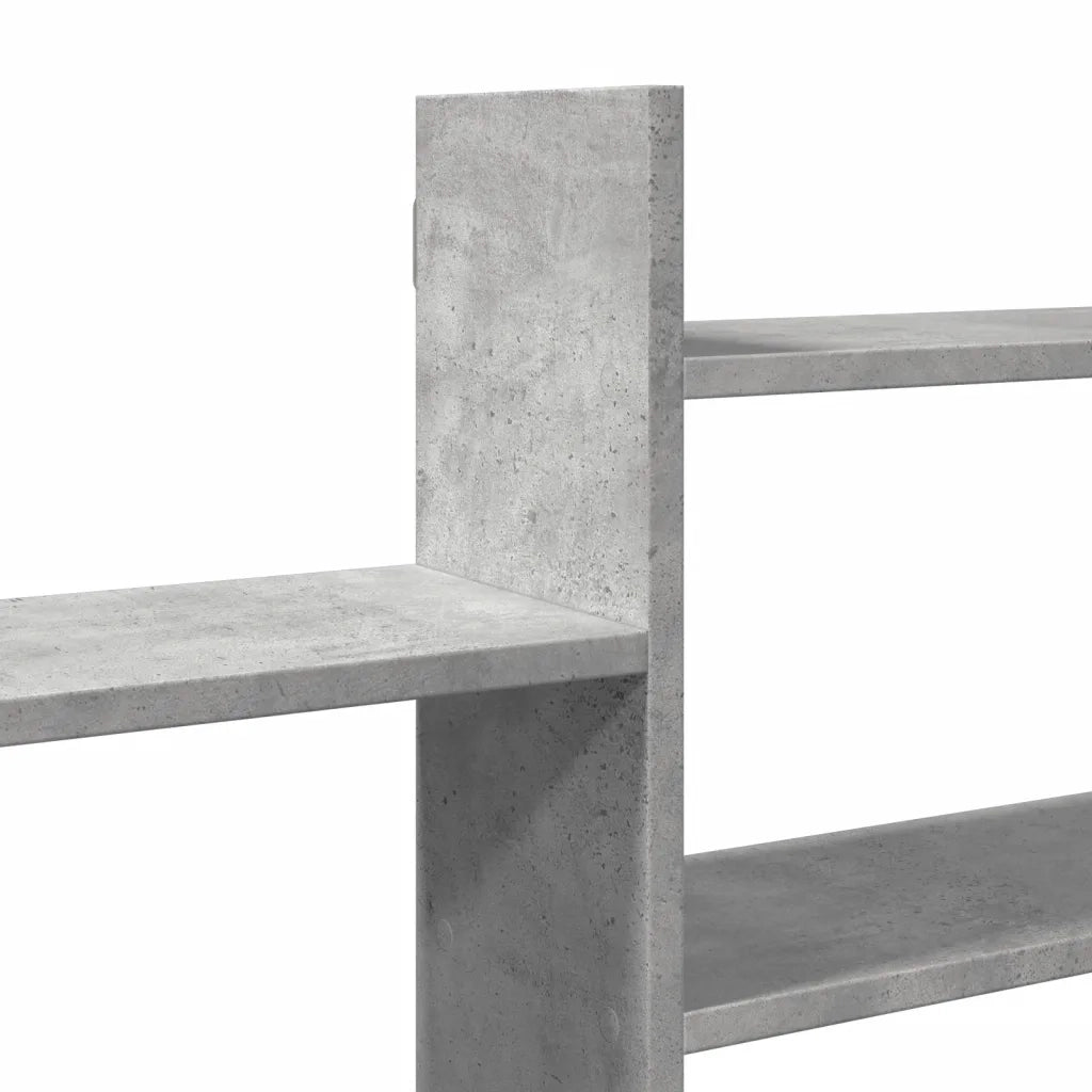 Mensola a parete | Scaffale a parete | Ripiano a parete Grigio Cemento 167,5x18x68 cm in Truciolato