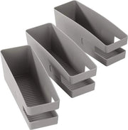 Cassettiere scarpe balletto in polipropileno colore grigio dimensioni 9 x 9,5 x 26,5 cm