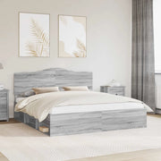 Struttura del letto Grigio Sonoma 180 x 200 cm Pino massello