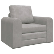 Divano letto | Sof¨¤ letto | Letto singolo Grigio chiaro 98 x 71 x 83 cm Velluto