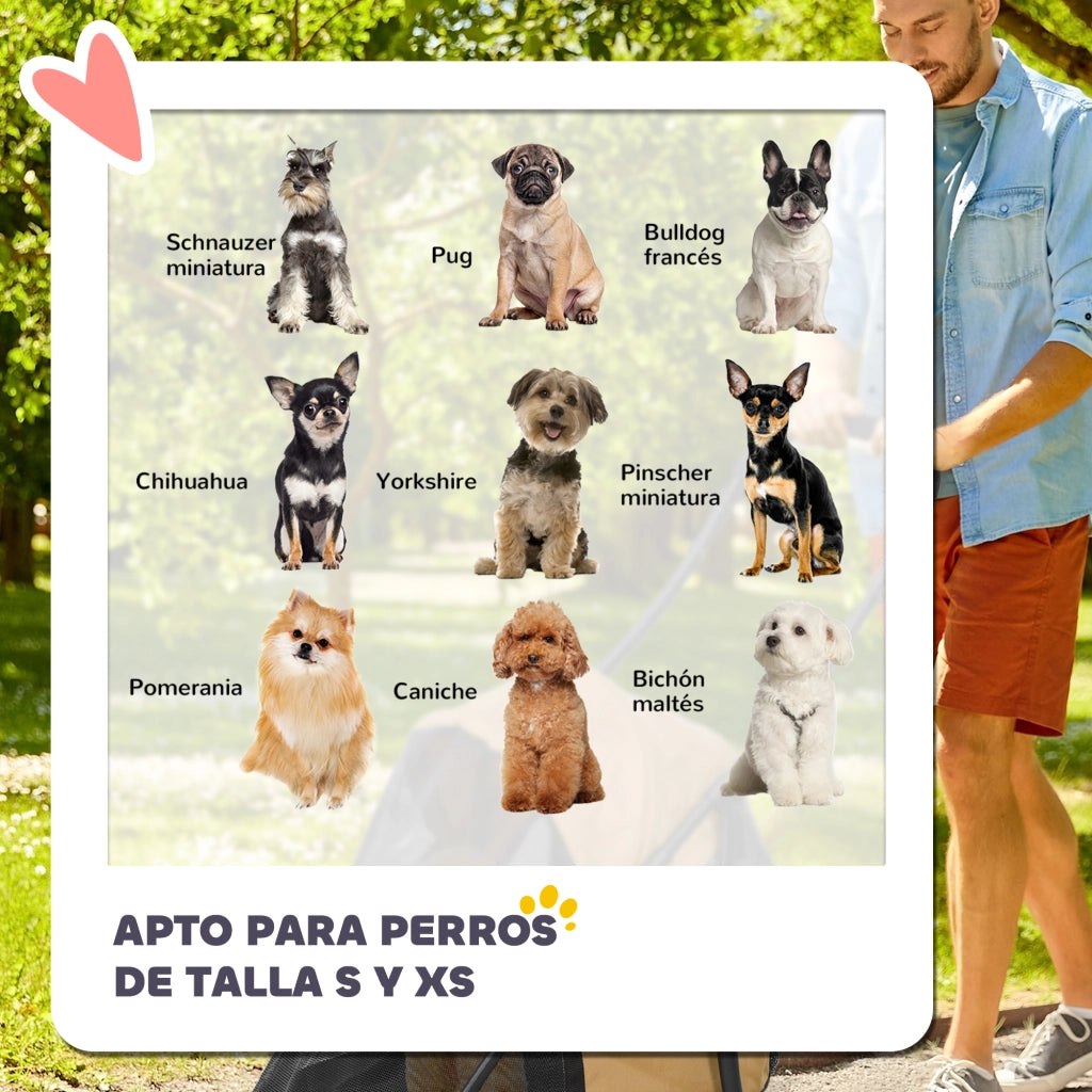 Casetta per Cani Pieghevole ¨C zephmum ¨C Marrone, Acciaio, 60x40x50