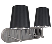 Applique Candellux Milonga 22-53503 cromata nera 2xE27