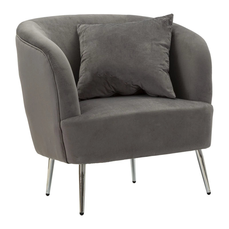 Poltrona Silvery Con Cuscino cm 73x66x78