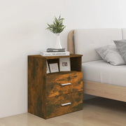 Comodino-Tavolino da notte Rovere Fumo 50x32x60 cm