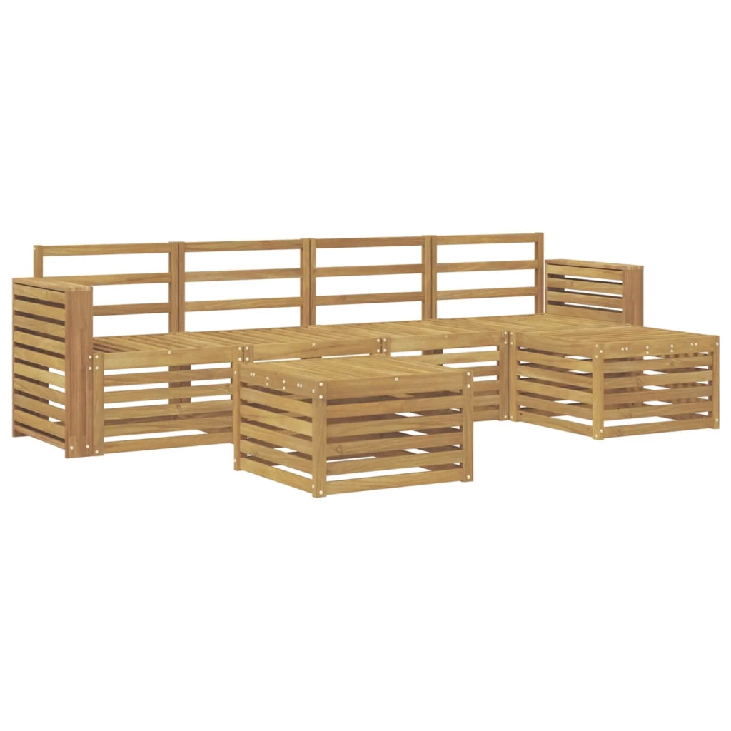 Set di divani da esterno 6 pcs Bianco 59 x 59 x 37 cm 3391719