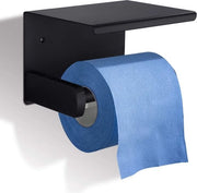 Sostegno per carta igienica con piastra integrata, regalo per la mamma, fissaggio alla parete, non richiede foratura, bagno.