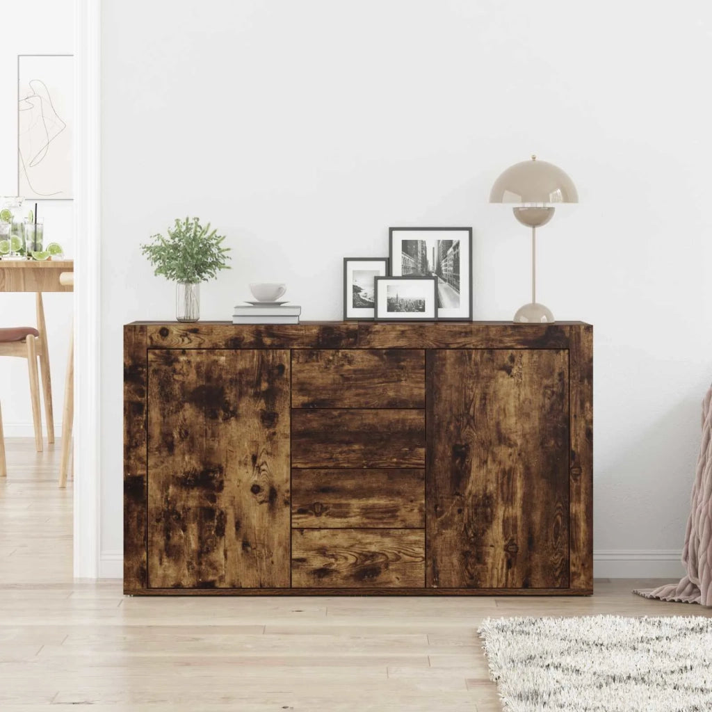 Credenza Rovere fumé 120 x 36 x 69 cm Legno multistrato 3333860