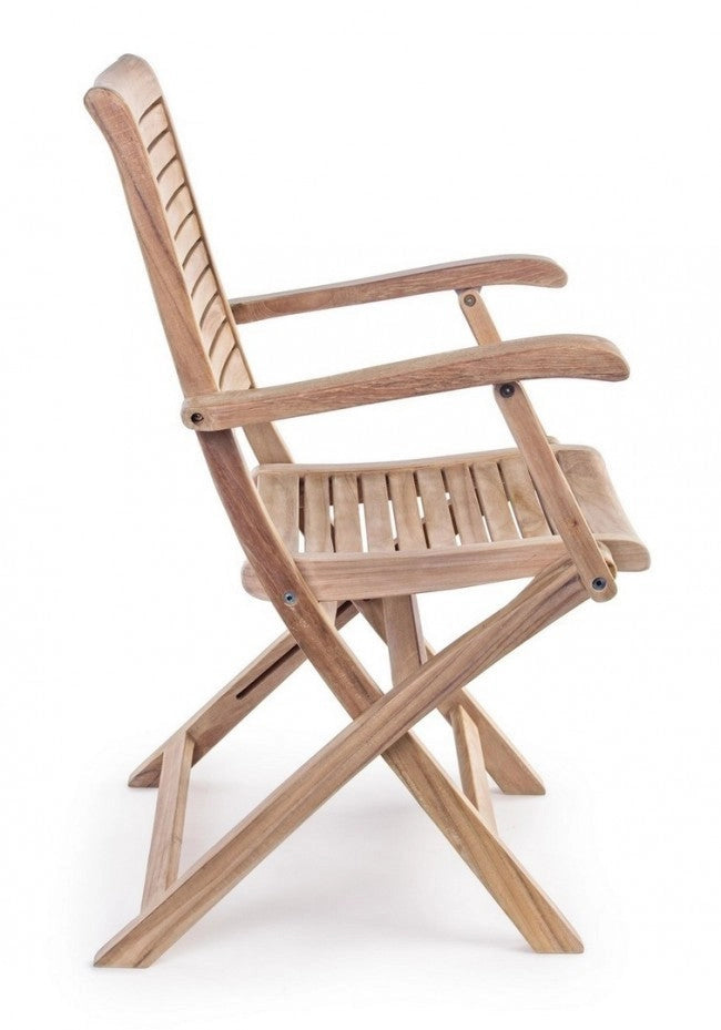 Set 2 Sedie da Giardino 58x59x91h cm con Braccioli Maryland