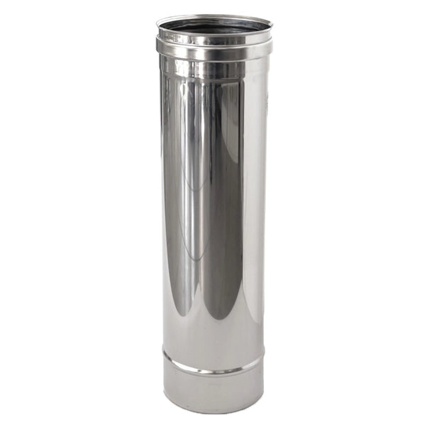 CANNA FUMARIA TUBO ACCIAIO INOX AISI 304 Monoparete  1 mt  -TUTTE LE MISURE- ø300